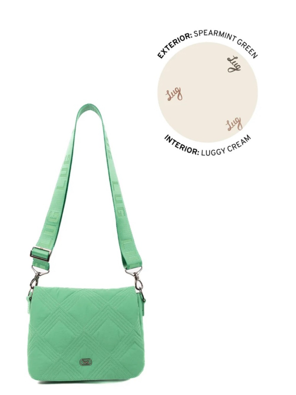 Lug Wink CloudGo Crossbody Bag Spearmint Green